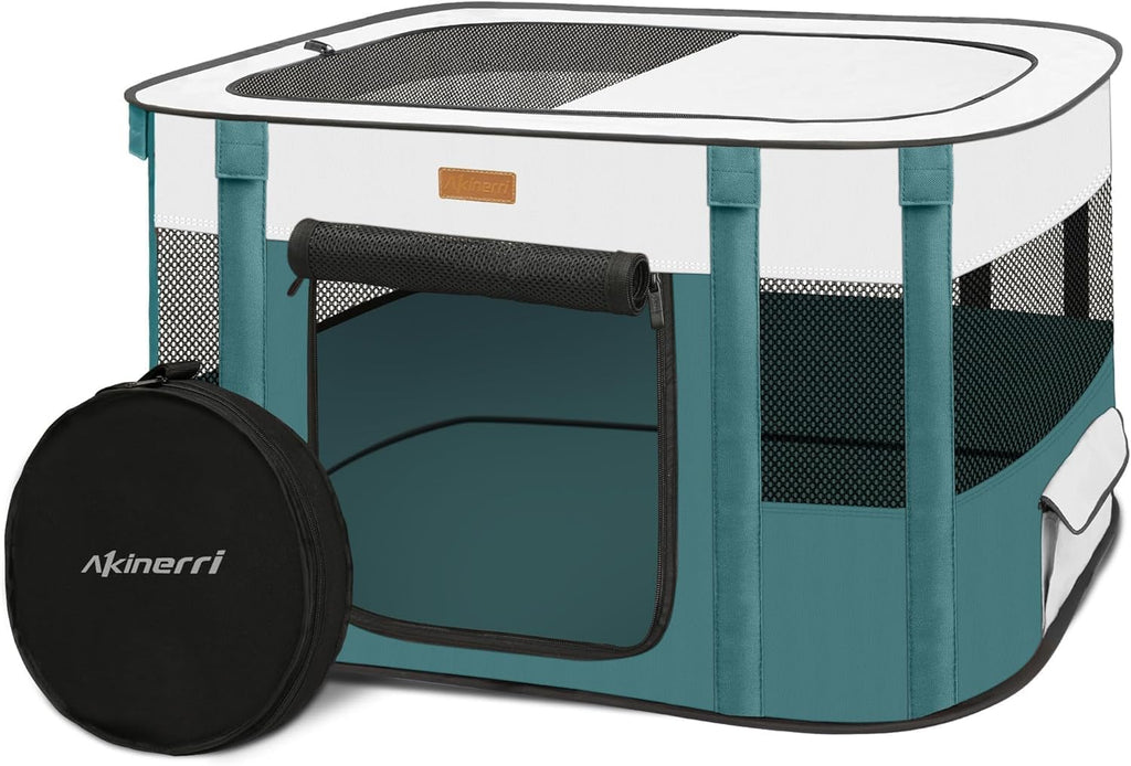 Dog Playpen - Foldable Cat Play Pens for Pubby,Kitten, Rabbit,Portable Pet Tent with Carring Bag for Indoor/Outdoor Trav