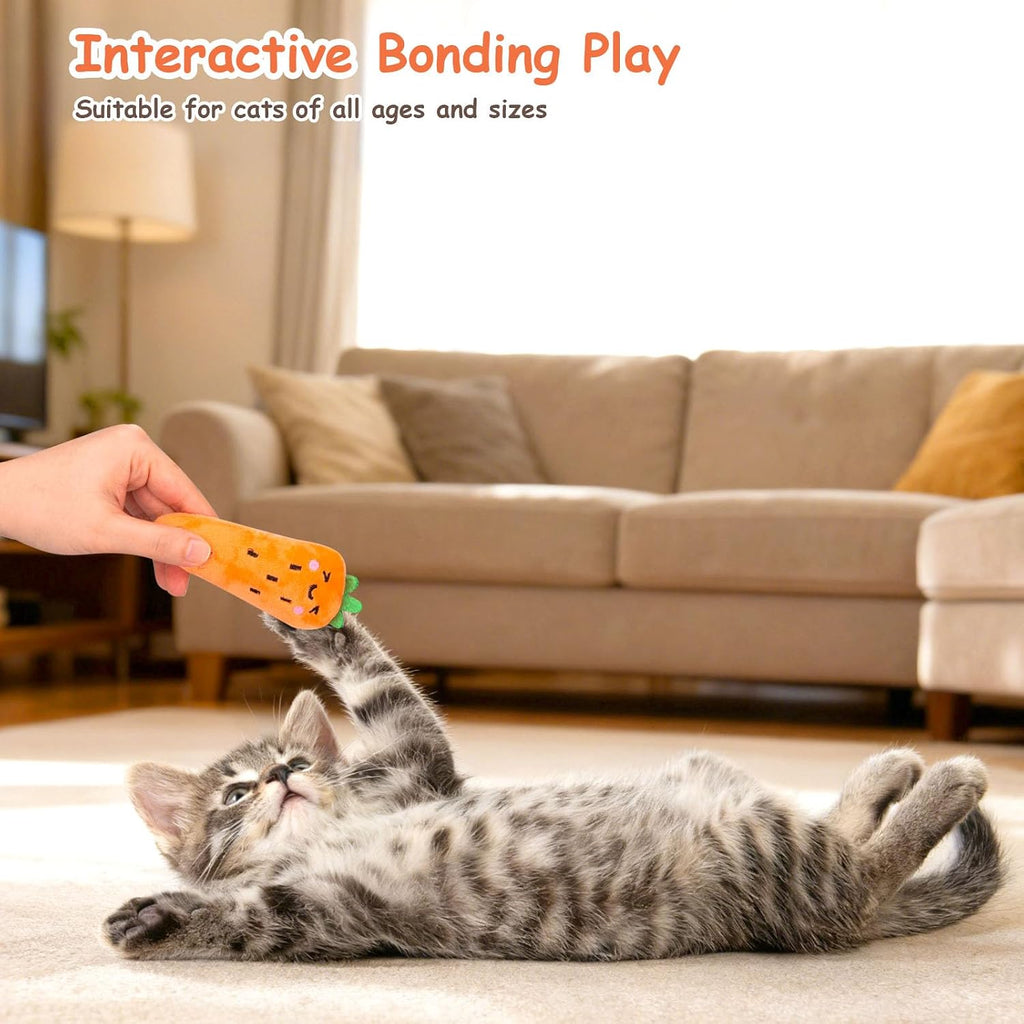 5Pcs Catnip Cat Toys for Indoor Cats Kitten, Cute Vegetable Shape