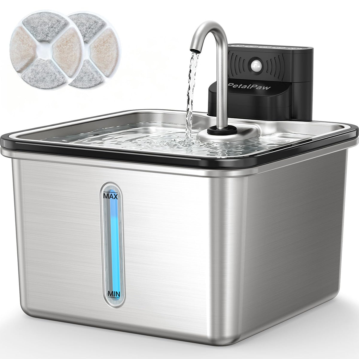 Water & Battery Separation, Wireless Cat Water Fountain, Faucet Design