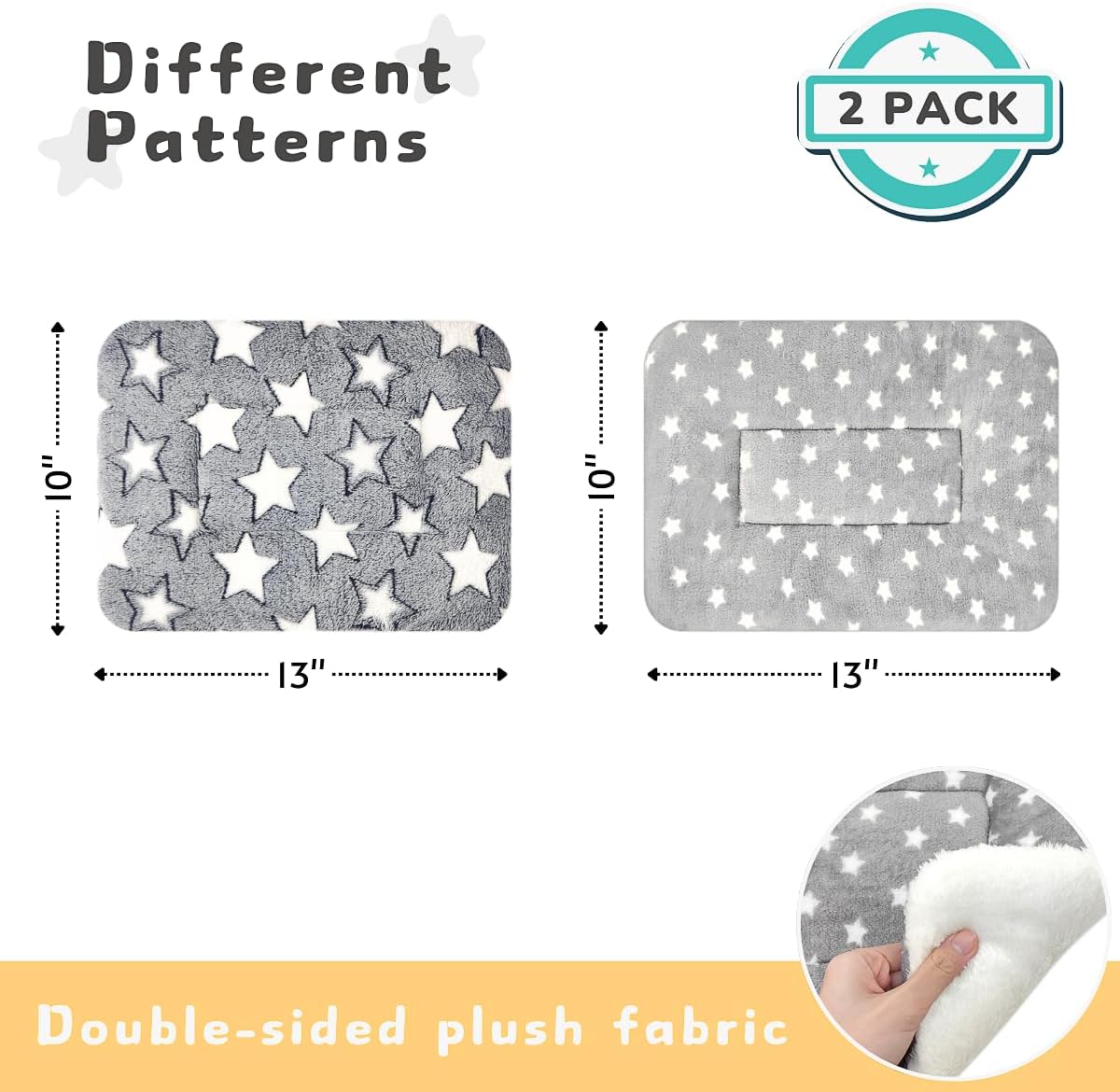 2 Pack Cat Blanket for Indoor Cats, Ultra Soft & Warm Calming Bed
