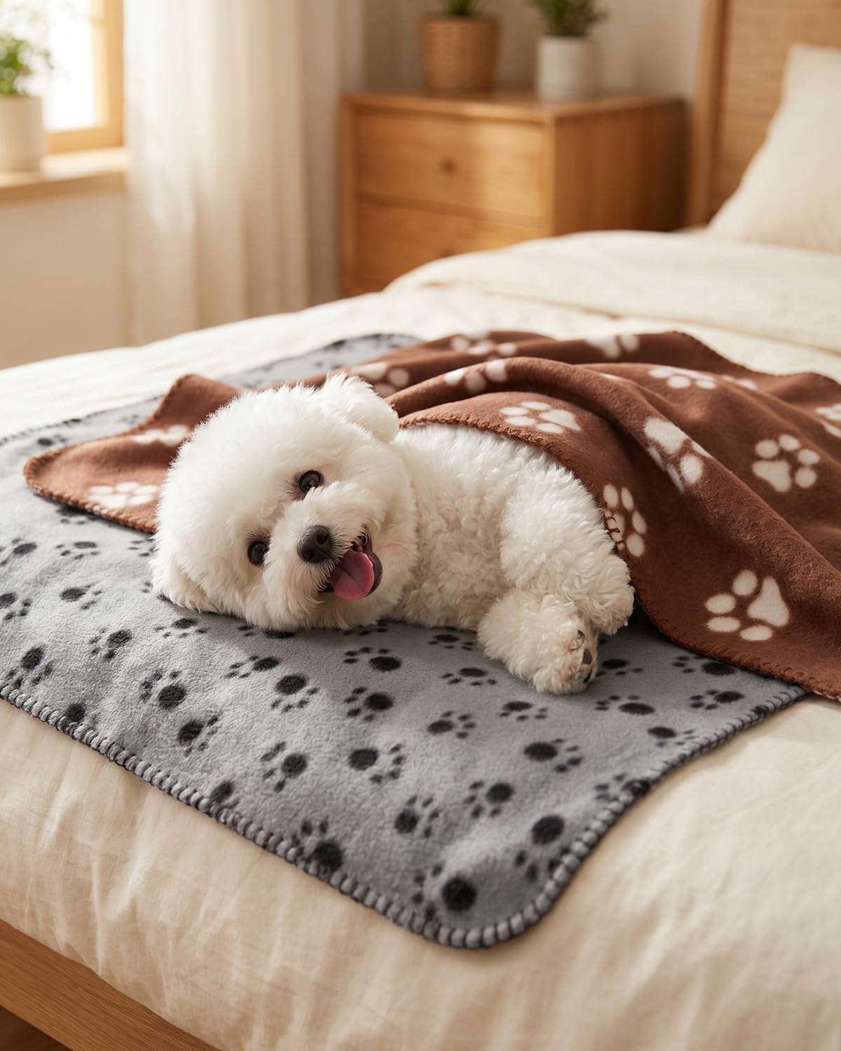 Dog Blankets, 6 Pack Fleece Pet Blankets, 24x28 Inches