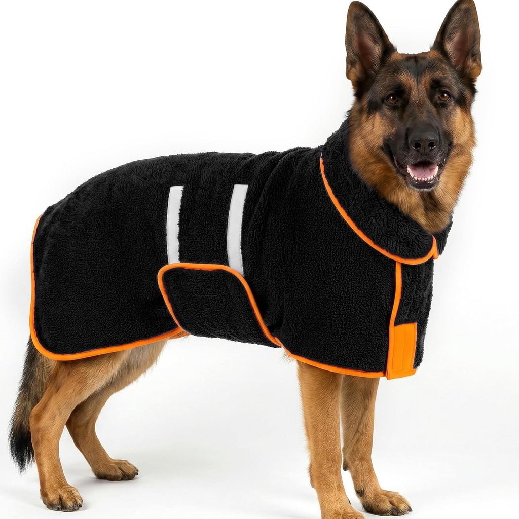 Dog Bathrobe, Super Absorbent for Small to Large Dogs, Light Blue L