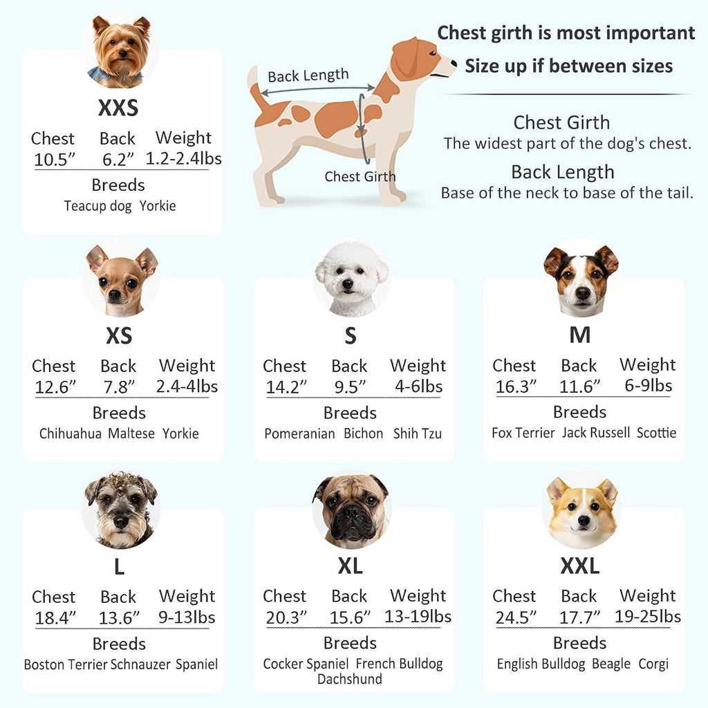 GYALAPERI Dog Sweater, 3 Pack Dog Sweaters for Small Dogs Girl Boy