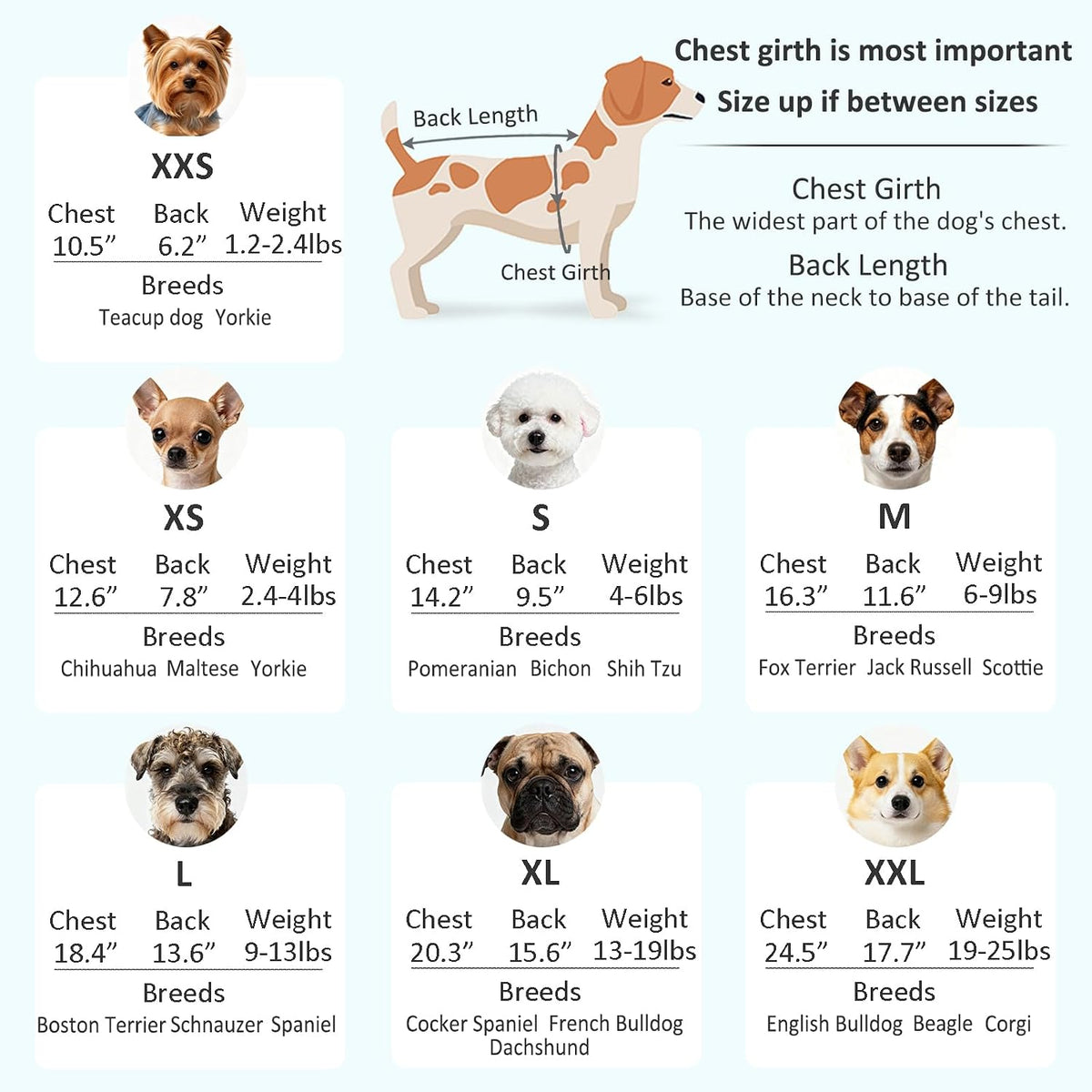 GYALAPERI Dog Sweater, 3 Pack Dog Sweaters for Small Dogs Girl Boy