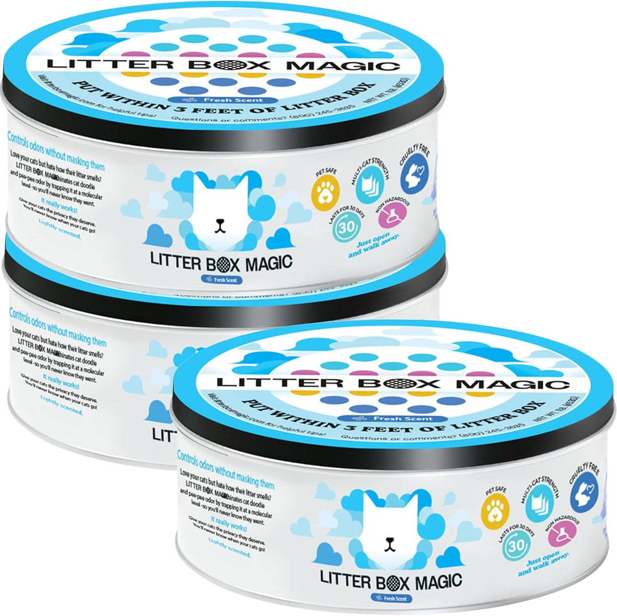 Litter Box Magic Cat Litter Deodorizer Gel, Fresh Scent, 16 Oz, Pack of 1