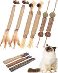 Catnip Chew Toys for Cats, 12 Pack Natural Silvervine Sticks