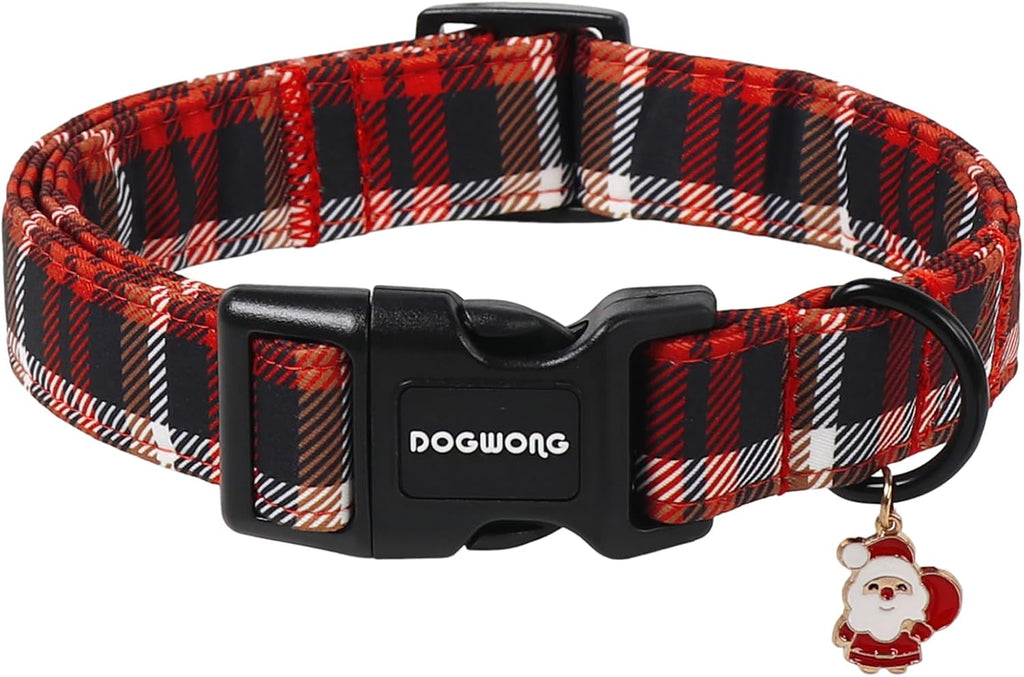 Red White Polka Dot Dog Collar for Small Dogs S