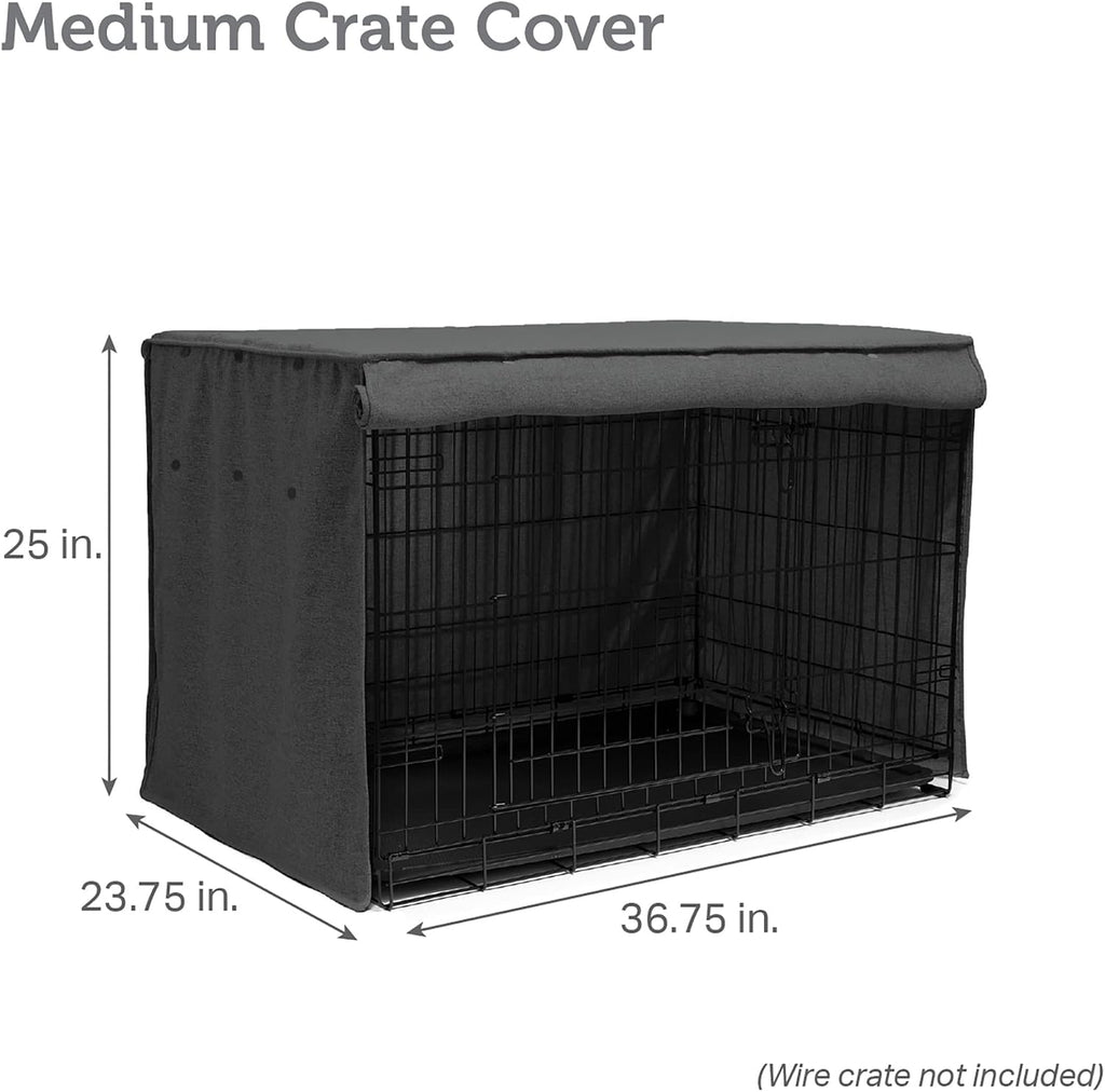 Friends Forever Metal Dog Crate Cover – 36.75" L x 23.75" W x 25" H