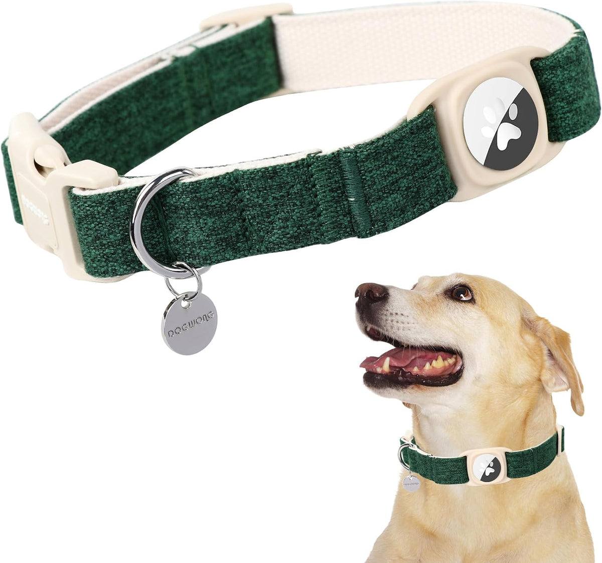 Red White Polka Dot Dog Collar for Small Dogs S
