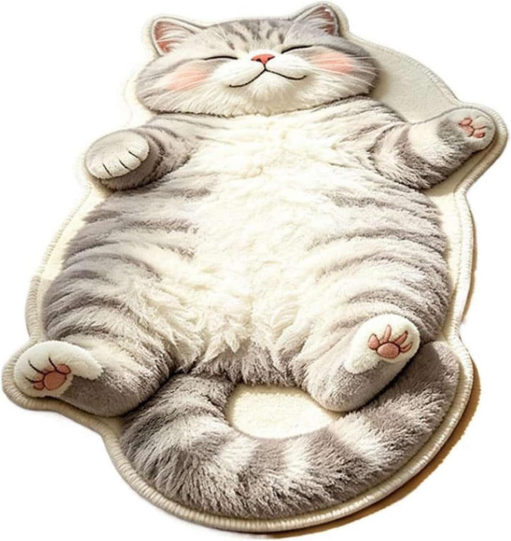 Cats Floor Mat, Sleeping Feline Entryway Area Rug (Style E)
