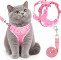 Cat Harness and Leash Set Adjustable Escape Proof Vest for Cats