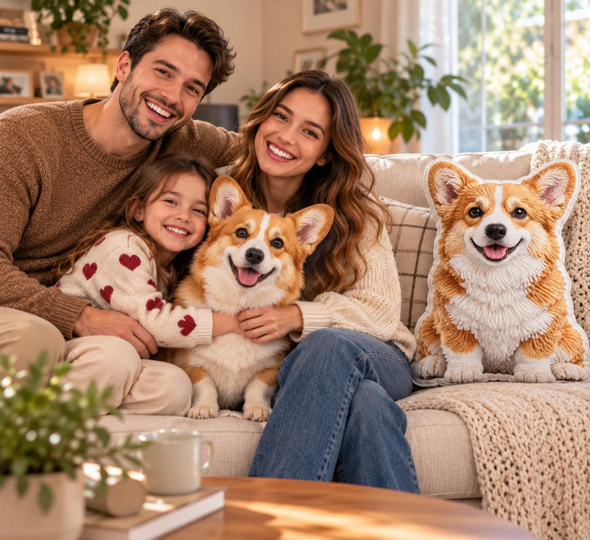 Wrappiness Custom Photo Pet Pillows For Dogs, Pet Lovers Gift Decor Sofa