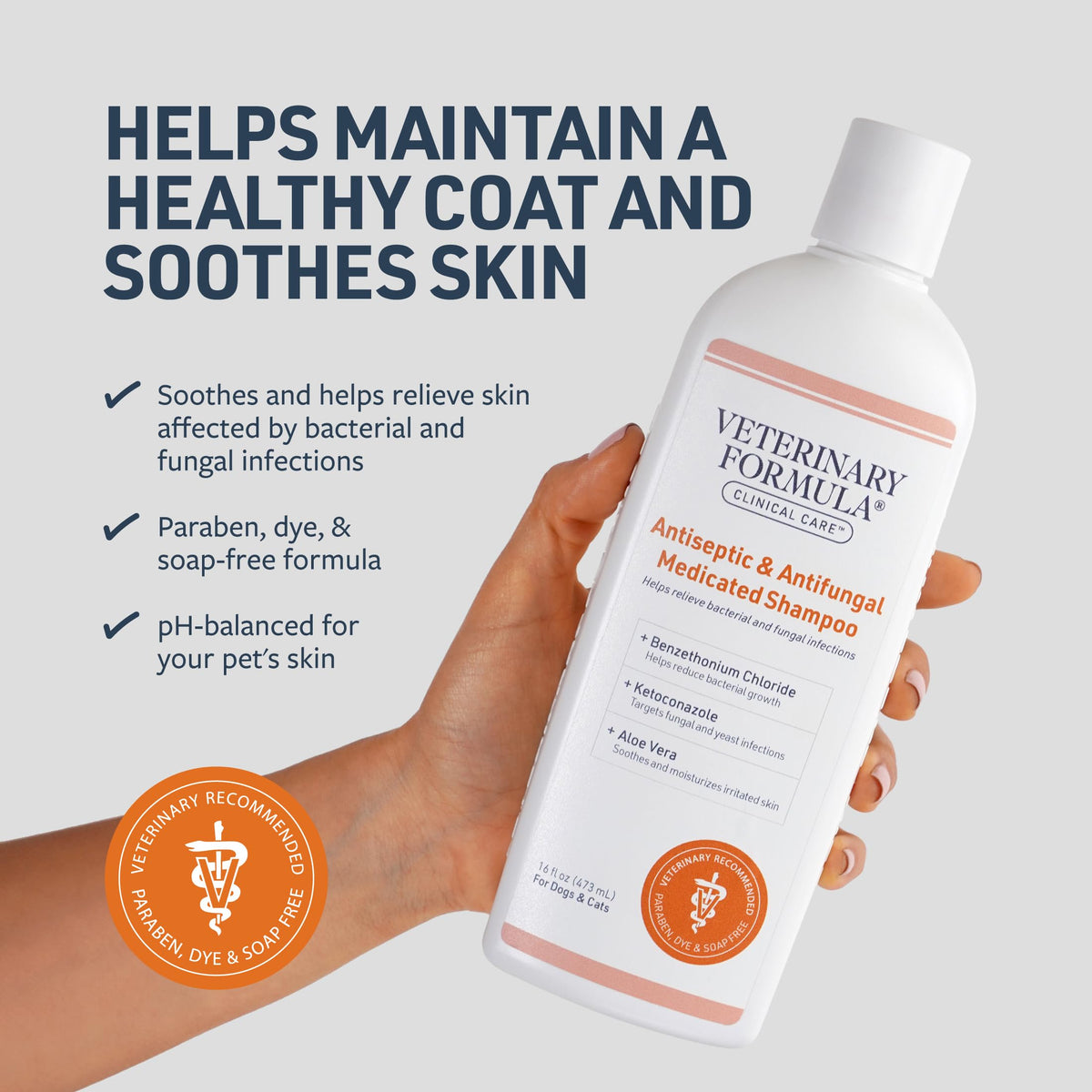 Veterinary Formula Antiseptic & Antifungal Shampoo - Medicated - 16 oz