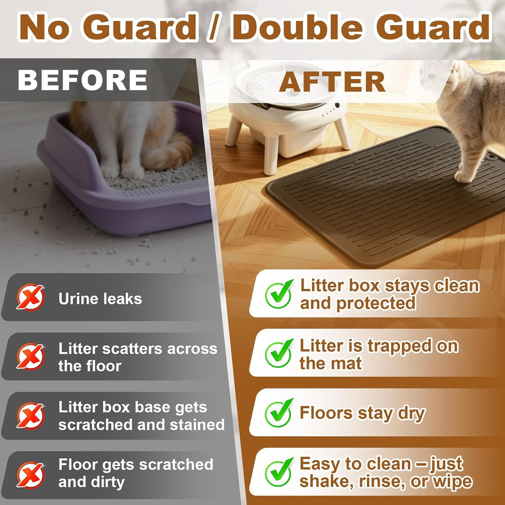 4+2 Set Waterproof Pad for Self Cleaning Litter Box, Leak-Proof & Non-Slip