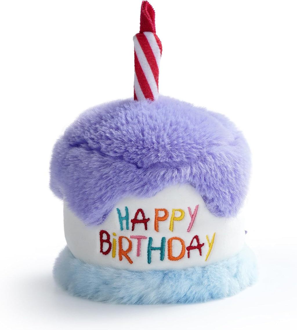 Fuzzwoof Dog Birthday Cake, Interactive Singing & Dancing Dog Birthday Toy with Birthday Song, Plush Musical Puppy Toy f