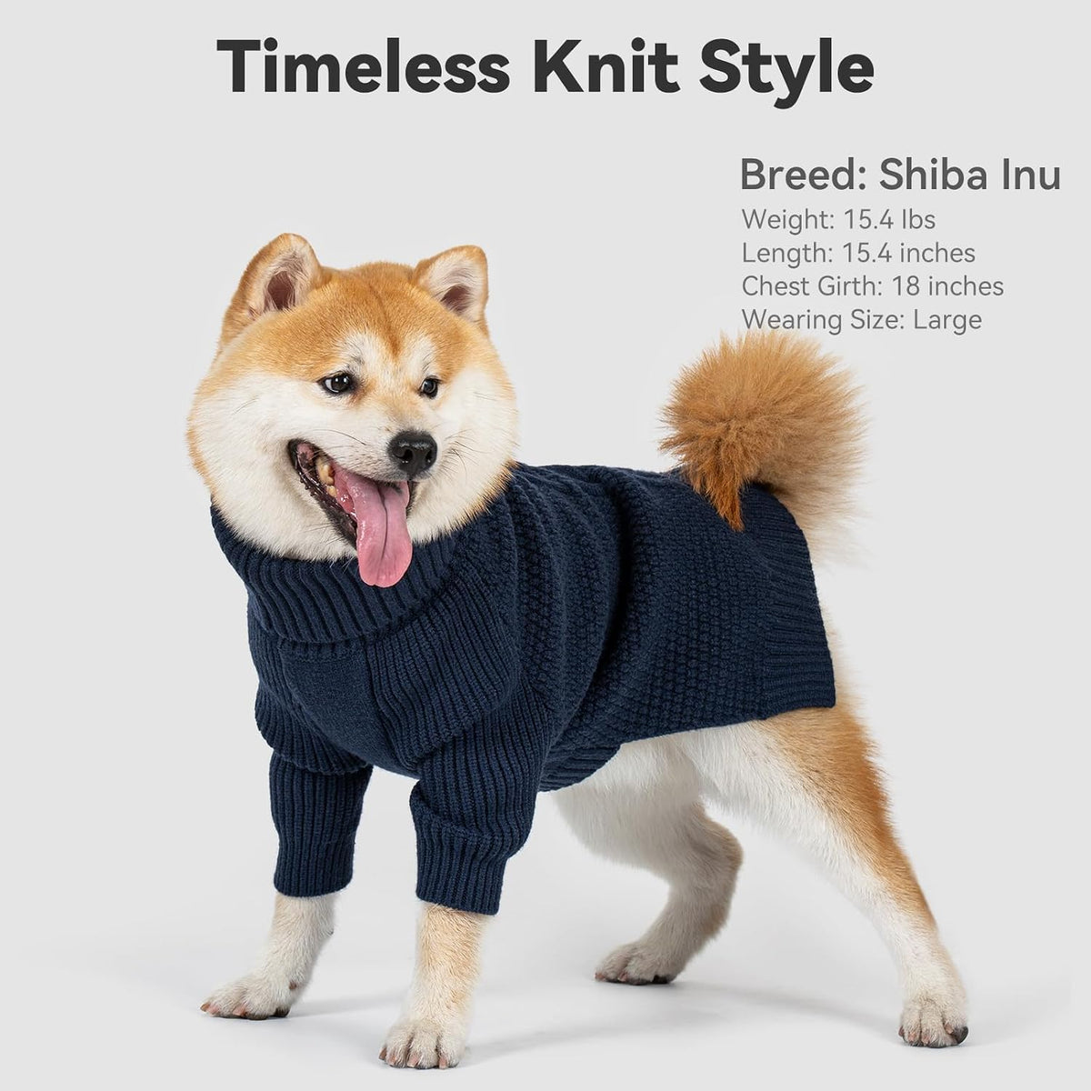 Dog Sweater Long Sleeve Warm Knit Sweaters for Small Dogs Cats Boy