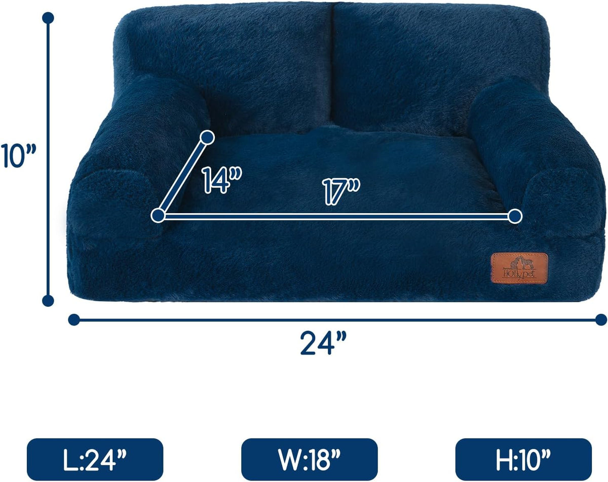 Hollypet Small Dog Large Cat Bed Puppy Couch Beds for Pets up to 25 lbs