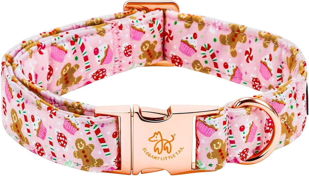 Fall Dog Collar, Autumn Pet Collar Durable Yellow Plaid Dog Collars Male or Female Holiday Pet Gift Adjustable Dog Colla