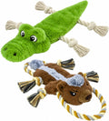 No Stuffing Dog Toys 2 Pack for Small Medium Large Dogs