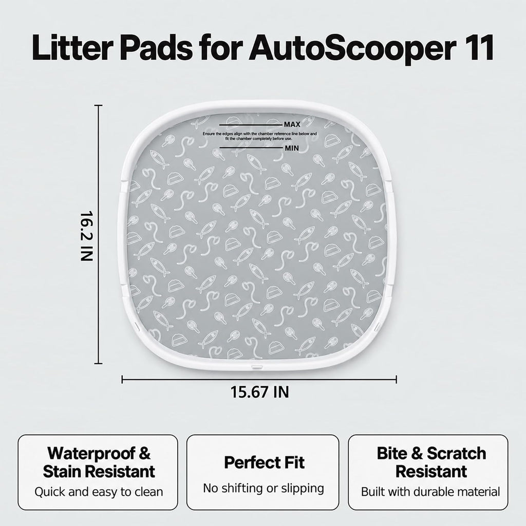 2-Pack Replacement Litter Pads for AutoScooper 11, Not for AutoScooper 12