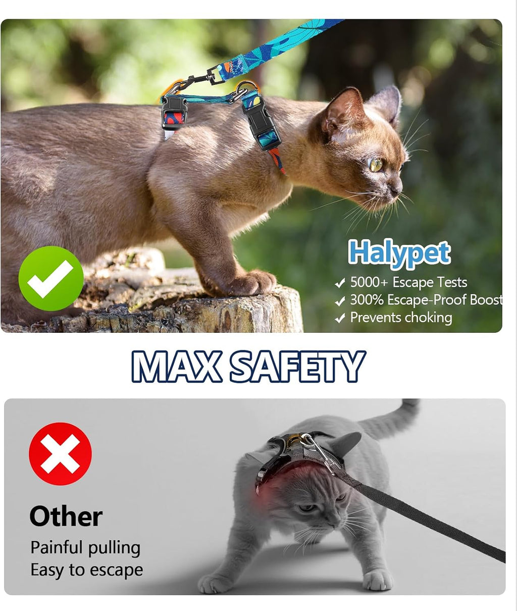 Cat Harness and Leash Set, Escape Proof Cat Harnesses