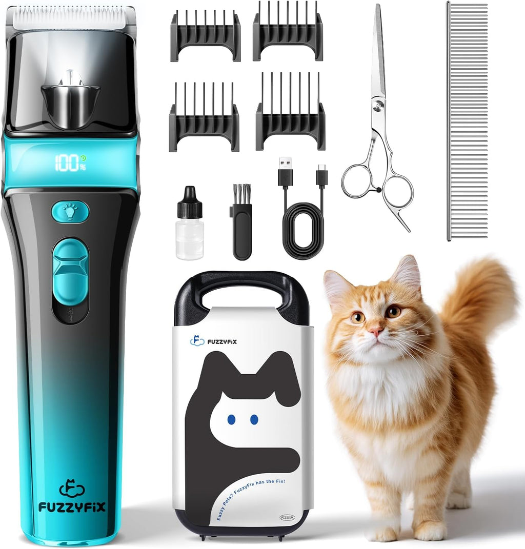 Cat Clippers for Grooming with 5-in-1 Blade Cat Grooming Kit