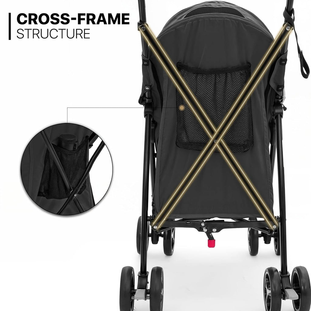 MoNiBloom Pet Stroller for Small/Medium Dogs and Cats up to 22 lbs, Black