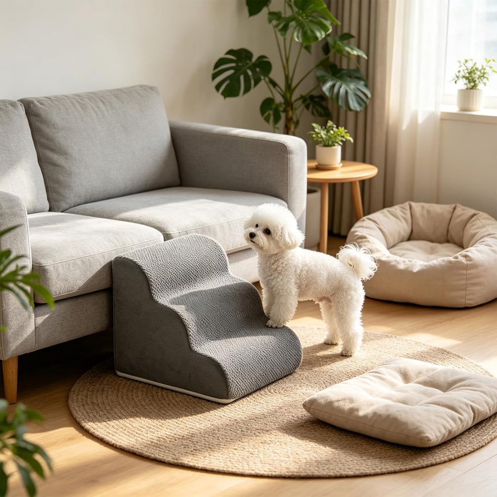 Dog Stairs For Small Dogs, Non-Slip Bottom Dog Steps For Bed & Couch,