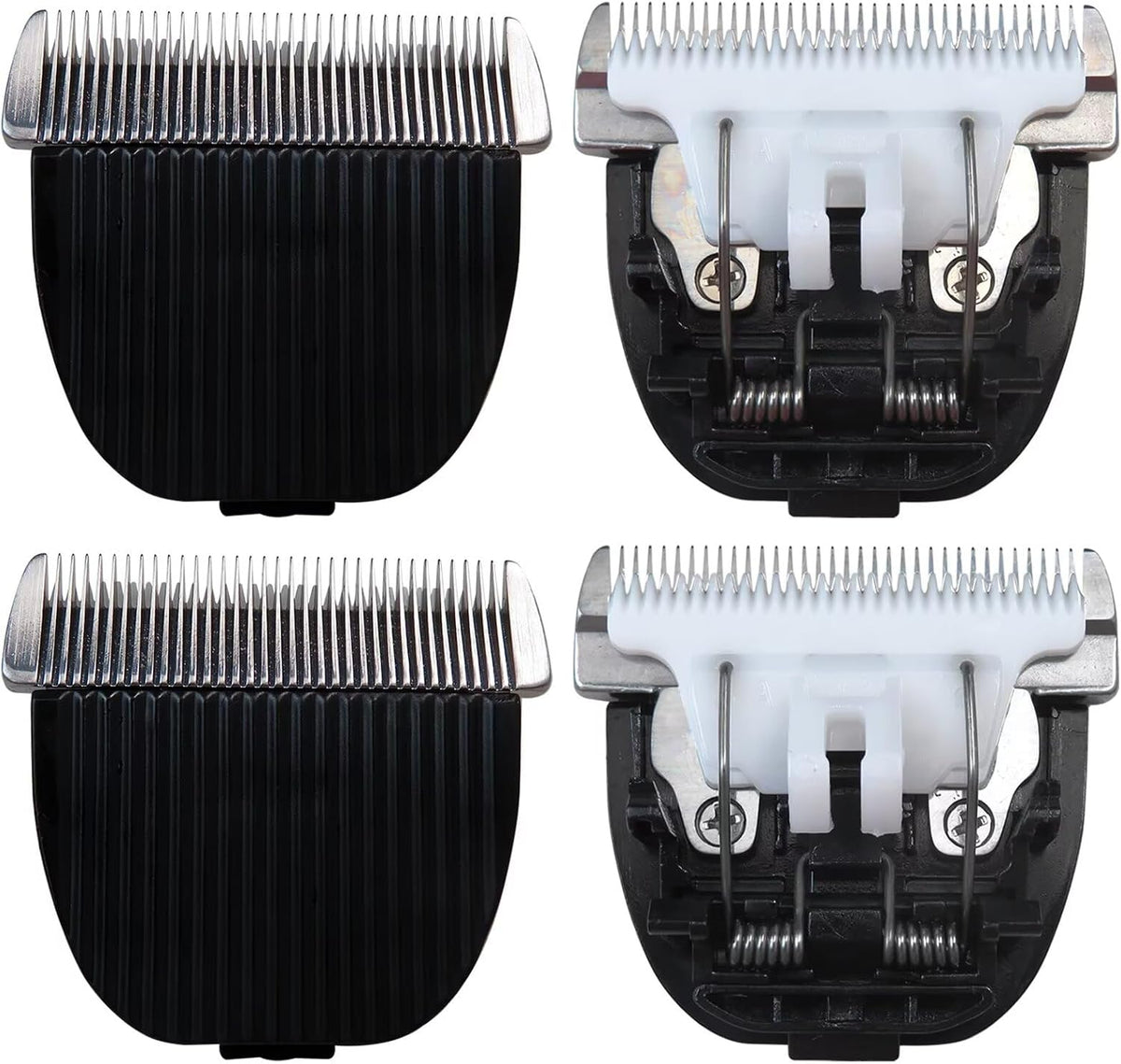 4 Pcs Clipper Replacement Blades Ceramic Stainless Steel Compatible with Oneisall Low Noise Dog and Cat Grooming