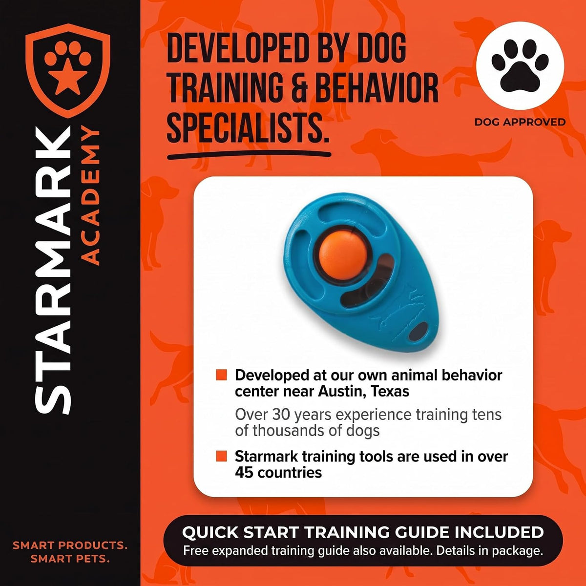 Starmark Pro-Training Clicker for Dogs, Reward-Based Pet Training