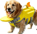Dog Life Vest XS/S/M,Nylon Swim Jacket Adjustable with Chin Rest FrontFloat