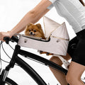 BBTO Middle Mount Dog Bike Basket for 22 Lbs with Sunshade & Platform