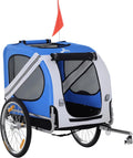 Aosom Dog Bike Trailer Easy Folding Cart Frame 20" Wheels