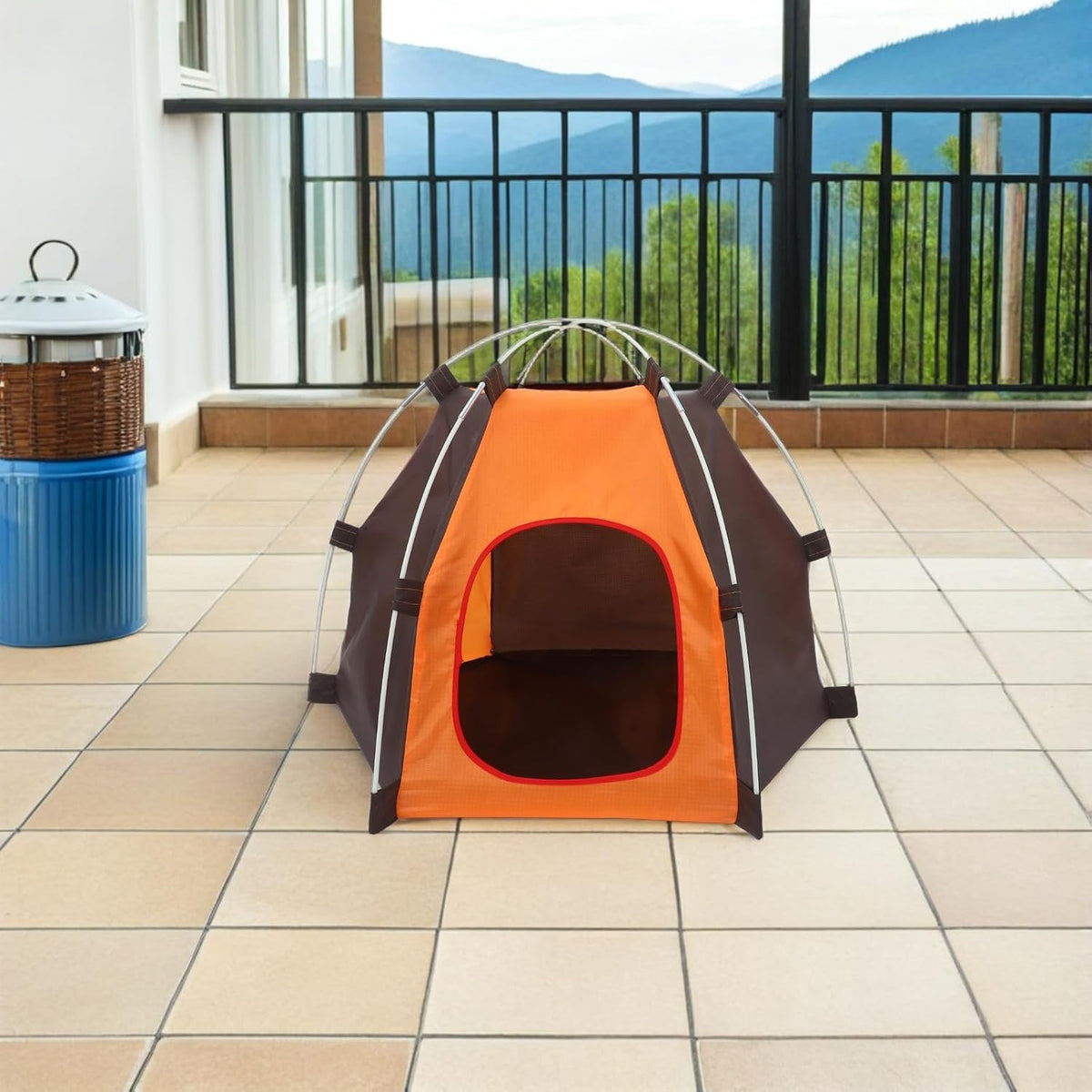 Portable Foldable up PET Tent, Waterproof Oxford Dog House for Small Pets