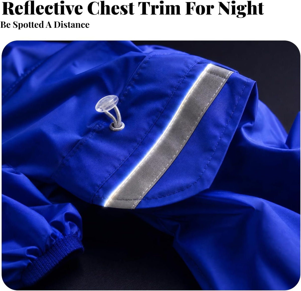 Four-Legged Dog Raincoat Reflective Hooded Dog Raincoat Water-Resistant Pet Clothing for Wet Weather Outings, 5XL