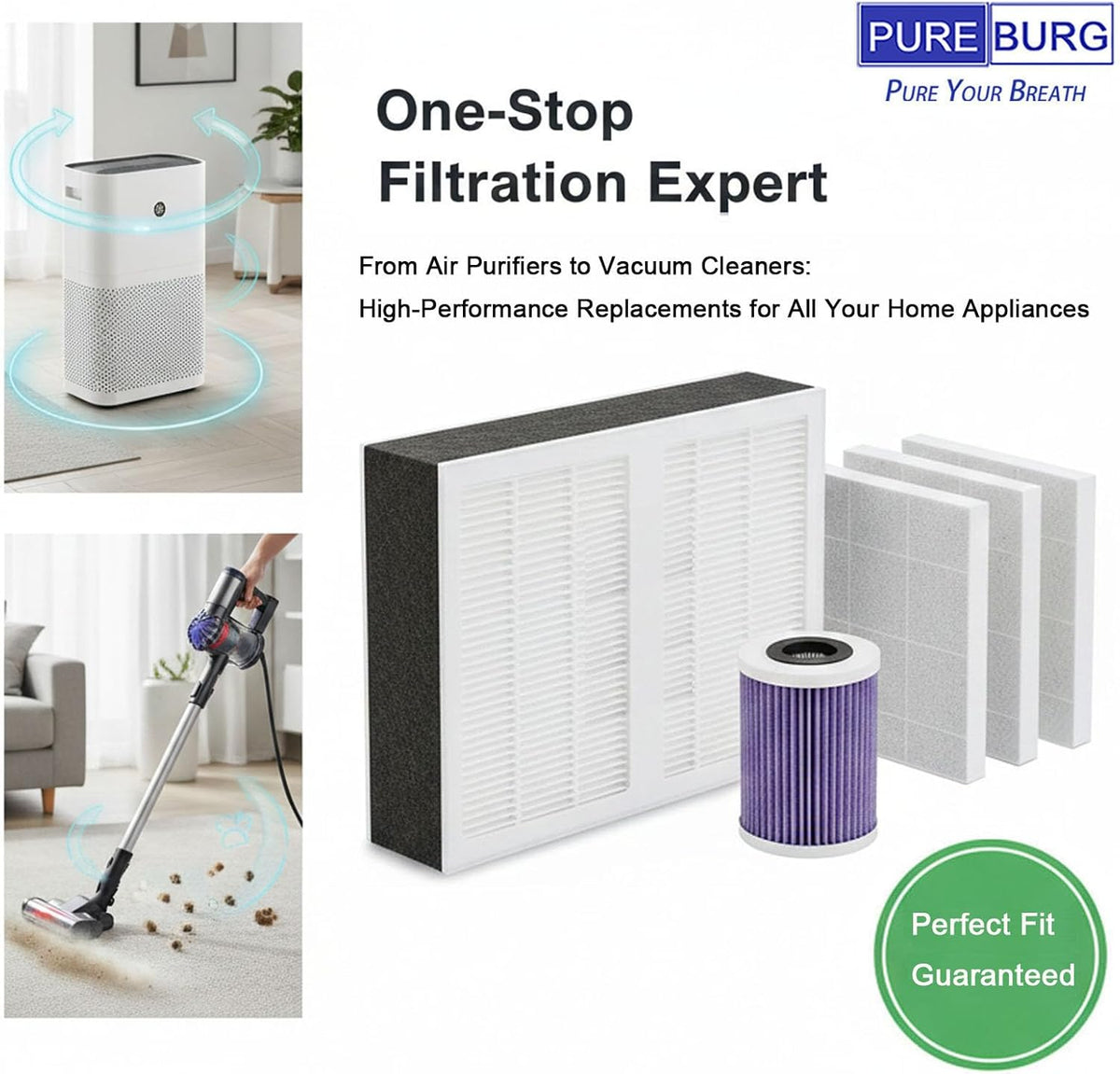 Filters Compatible with Neakasa Airstep Cat Litter Box Purifier