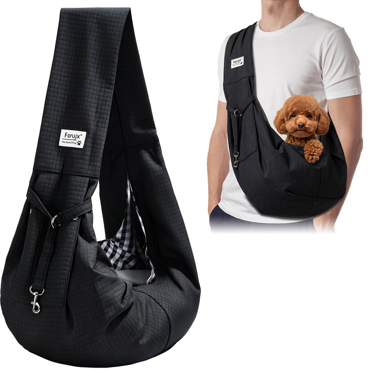 Dog Sling Carrier, Lightweight Breathable Puppy Carrier for Small Dogs&Cats