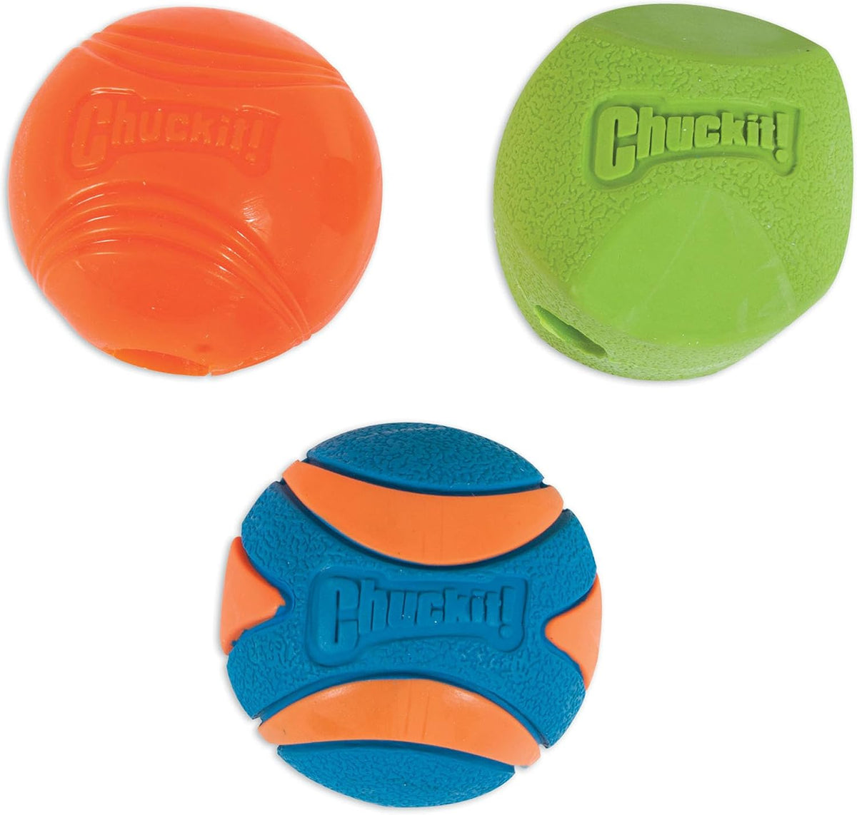 Chuckit! Ultra and Rugged Dog Balls, High-Bounce Fetch, Medium, Set of 3