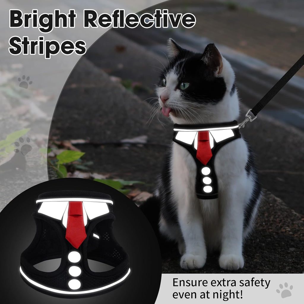 Cat Harness and Leash Set for Walking Escape Proof Vest for Kitten
