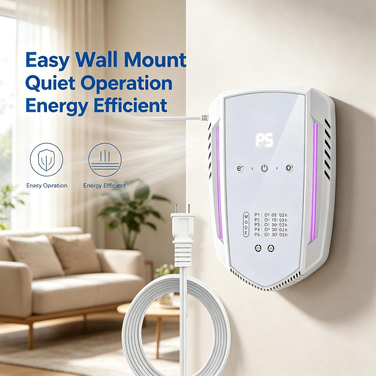 Cat Litter Deodorizer Air Purifier Ozone Odor Eliminator for Home