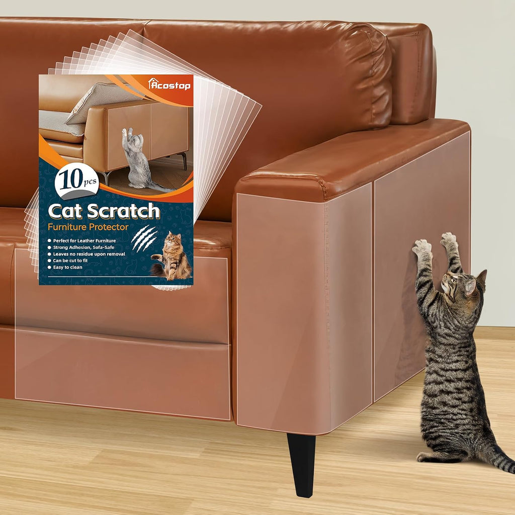 16 Pack 17"x11.8" Cat Scratch Furniture Protector for Leather Couch