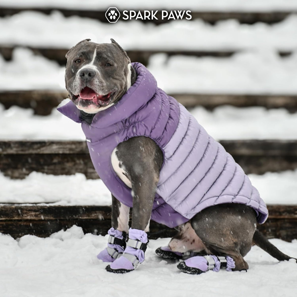 Spark Paws Dog Puffer Jacket, Winter Coat for Small Medium Large Dogs