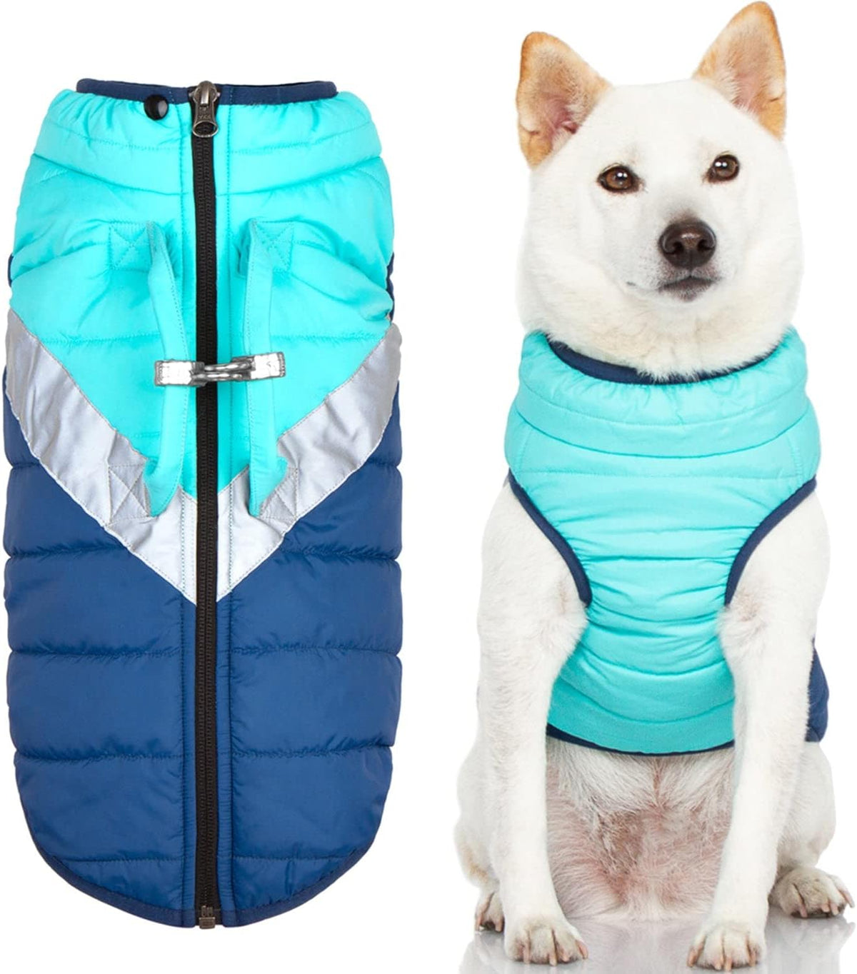 Gooby Mountaineer Dog Jacket, Jade, Large