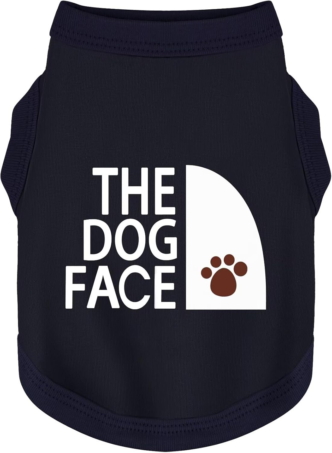 Personality Canine Attire: Soft, Lightweight Cotton Dog Clothes with 'The Dog Face' Print. Small and Medium Breeds, Perf