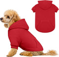 Extra Small Dog Sweater,Dog Hoodie,Warm Fleece Sweatshirt with Hood & Pocket,Leash Hole,Cozy Cold Weather Cat Pet Clothe