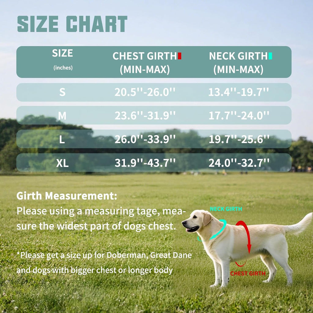 AUROTH Dog Harness for Large Dogs No Pull Tactical Harness and Leash Set