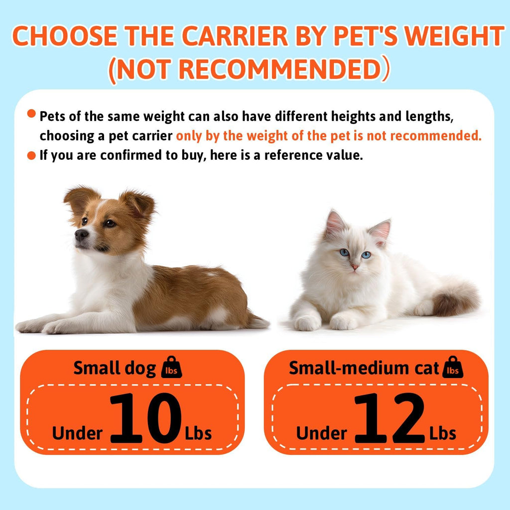 Top-Expandable Small Pet Carrier 18"x11"x11" Airline Approved