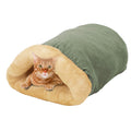 GOOPAWS 4 in 1 Self Warming Burrow Cat Bed Hideway Sleeping Cuddle Cave