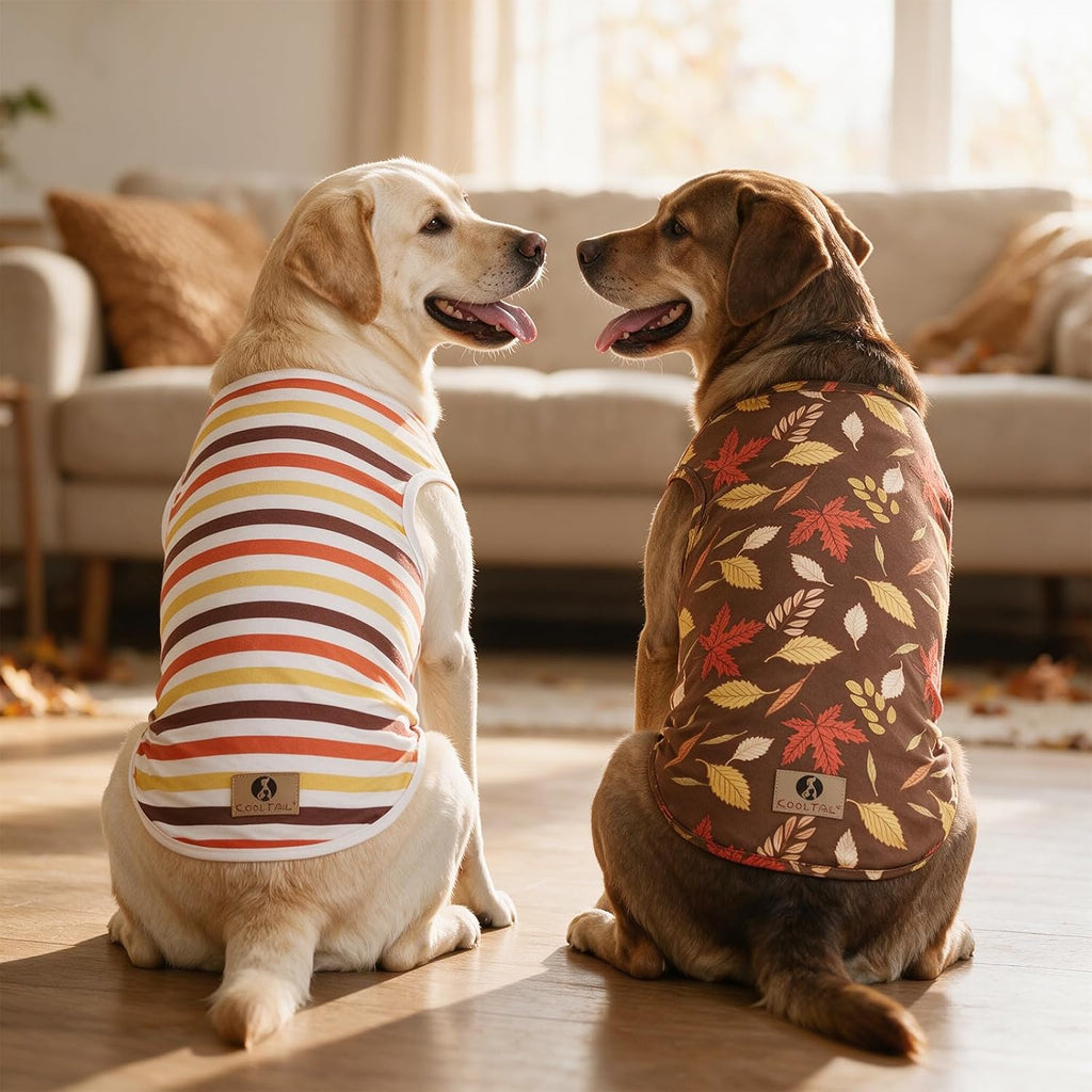 2 Pack Large Dog T- Shirts, Soft Cotton Dog Clothes Tank Top, XXL