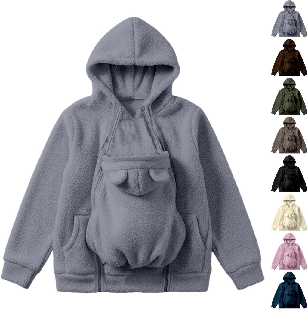 Hoodie With Baby Pouch, Baby Pouch Holder, Cat Dog Hoodie With Pet Pouch